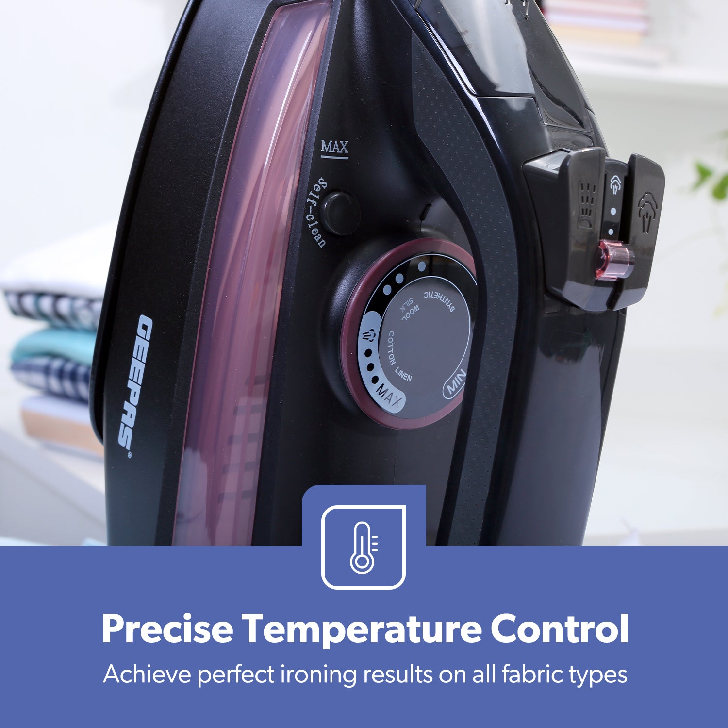 2-In-1 Ceramic Steam Wet and Dry Clothes Iron