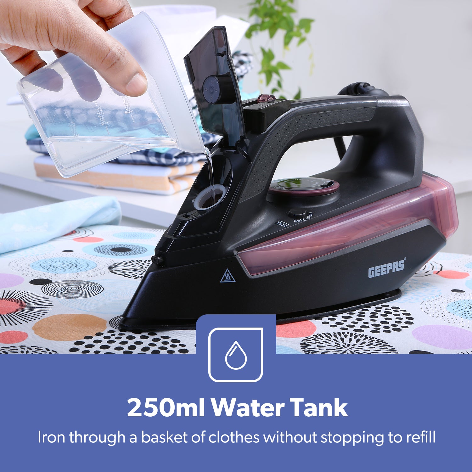 2-In-1 Ceramic Steam Wet and Dry Clothes Iron