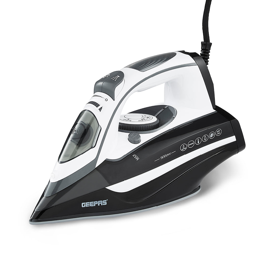 Black Anti-Drip Ceramic Plate Steam Iron