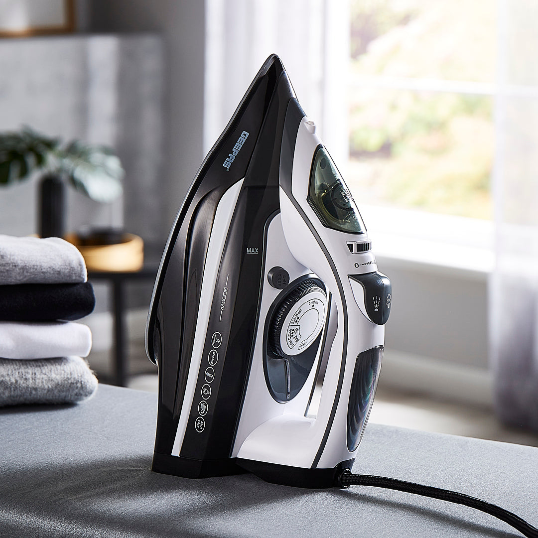 Black Anti-Drip Ceramic Plate Steam Iron