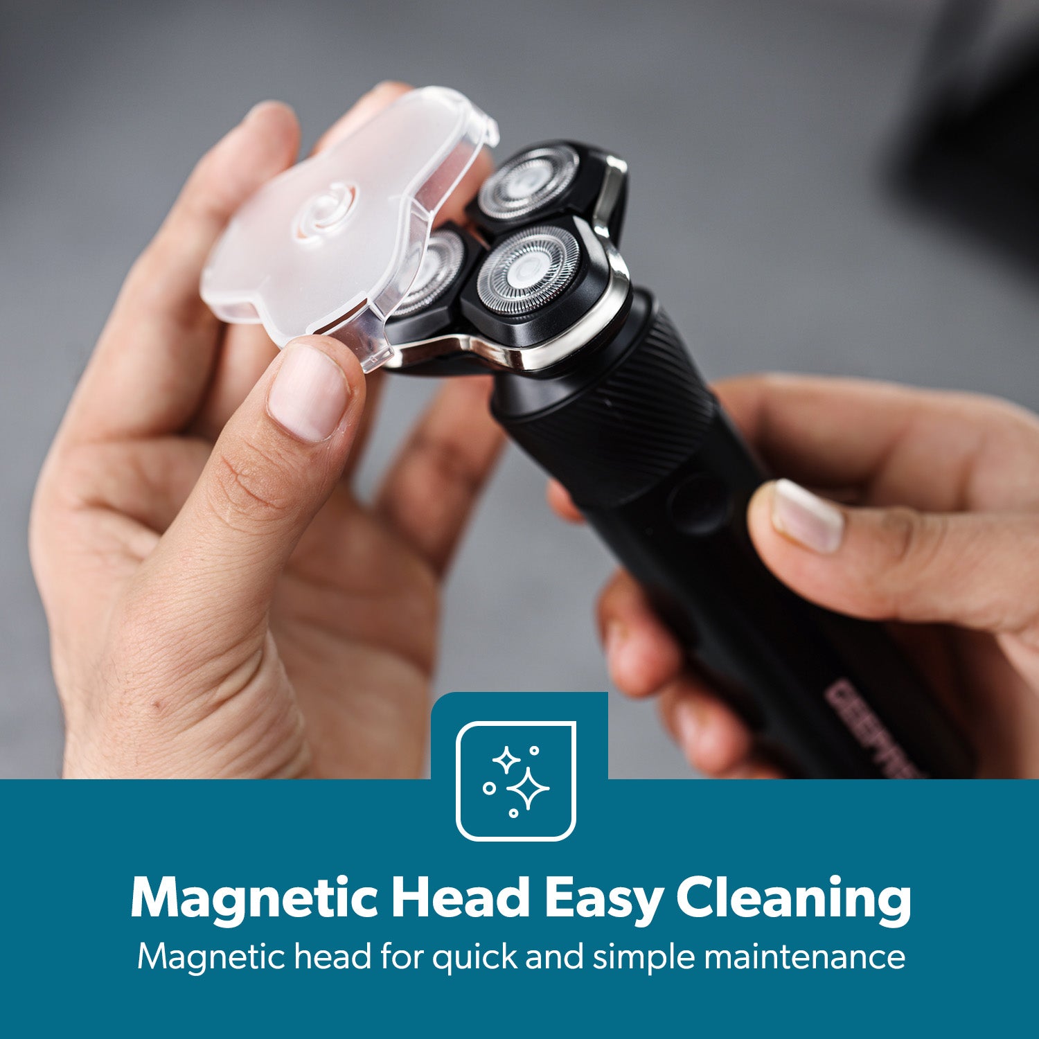 Triple-Magnetic Rotary Head Wet & Dry Men's Shaver