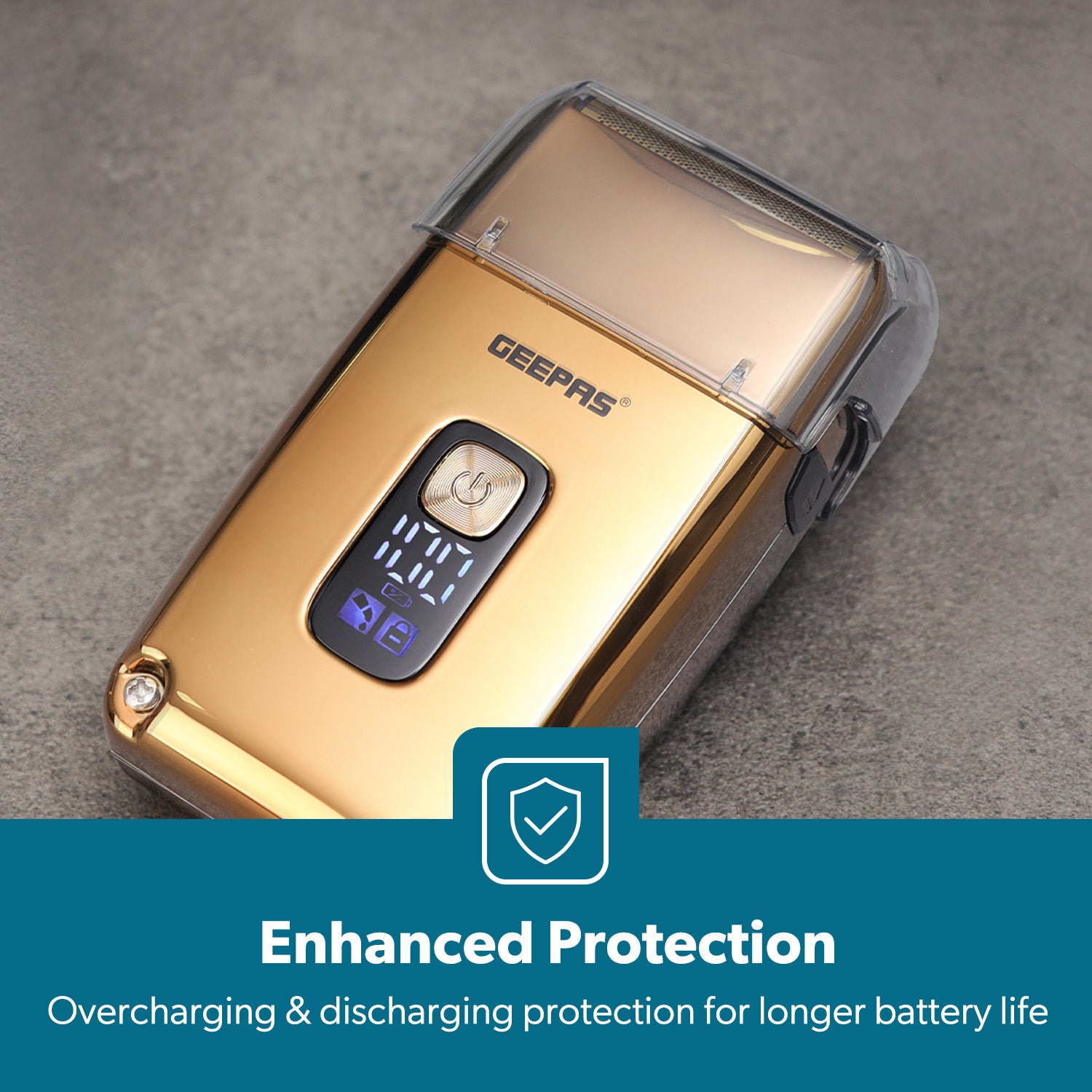 Golden Triple-Blade Waterproof Electric Foil Shaver