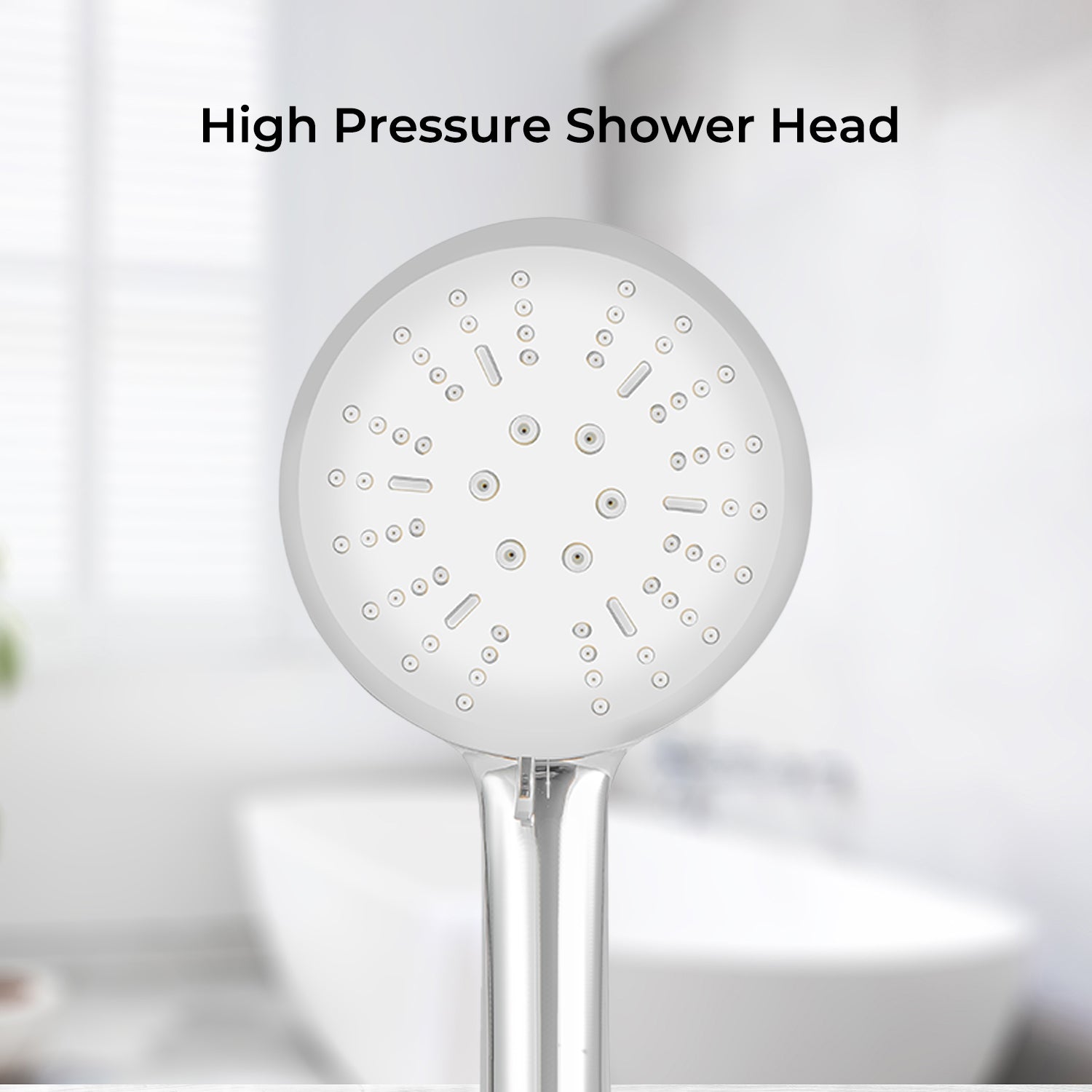 High Pressure Lightweight Chrome Handheld Shower Head