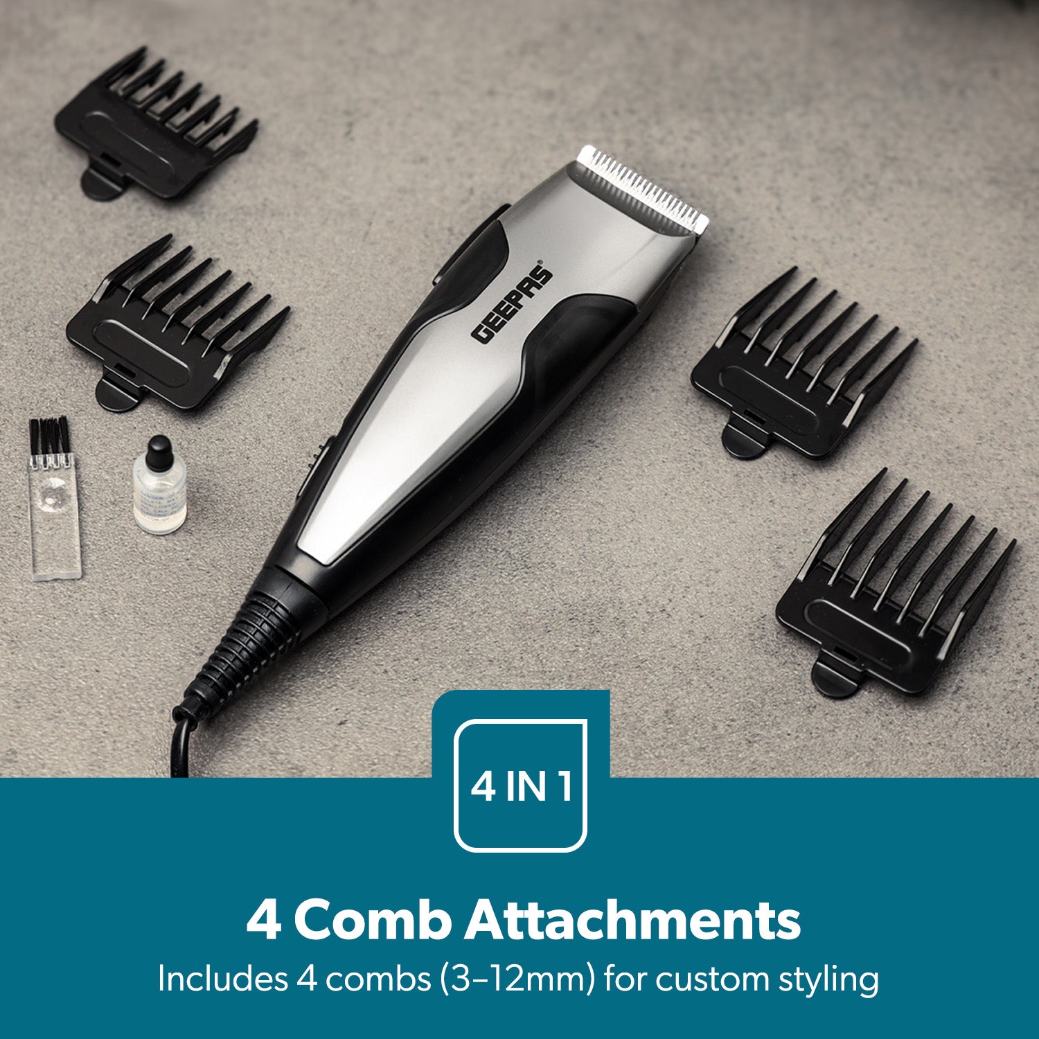 Corded Electric Hair Clipper Set