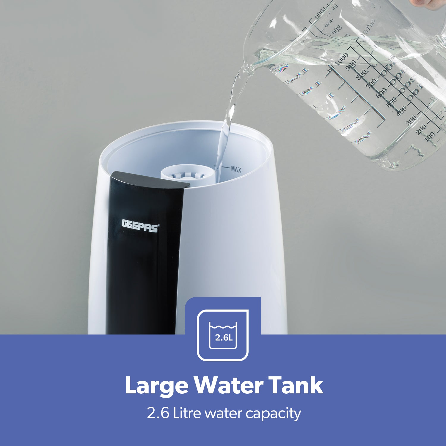 2.6L Ultrasonic 2-Speed Cool Mist Humidifier