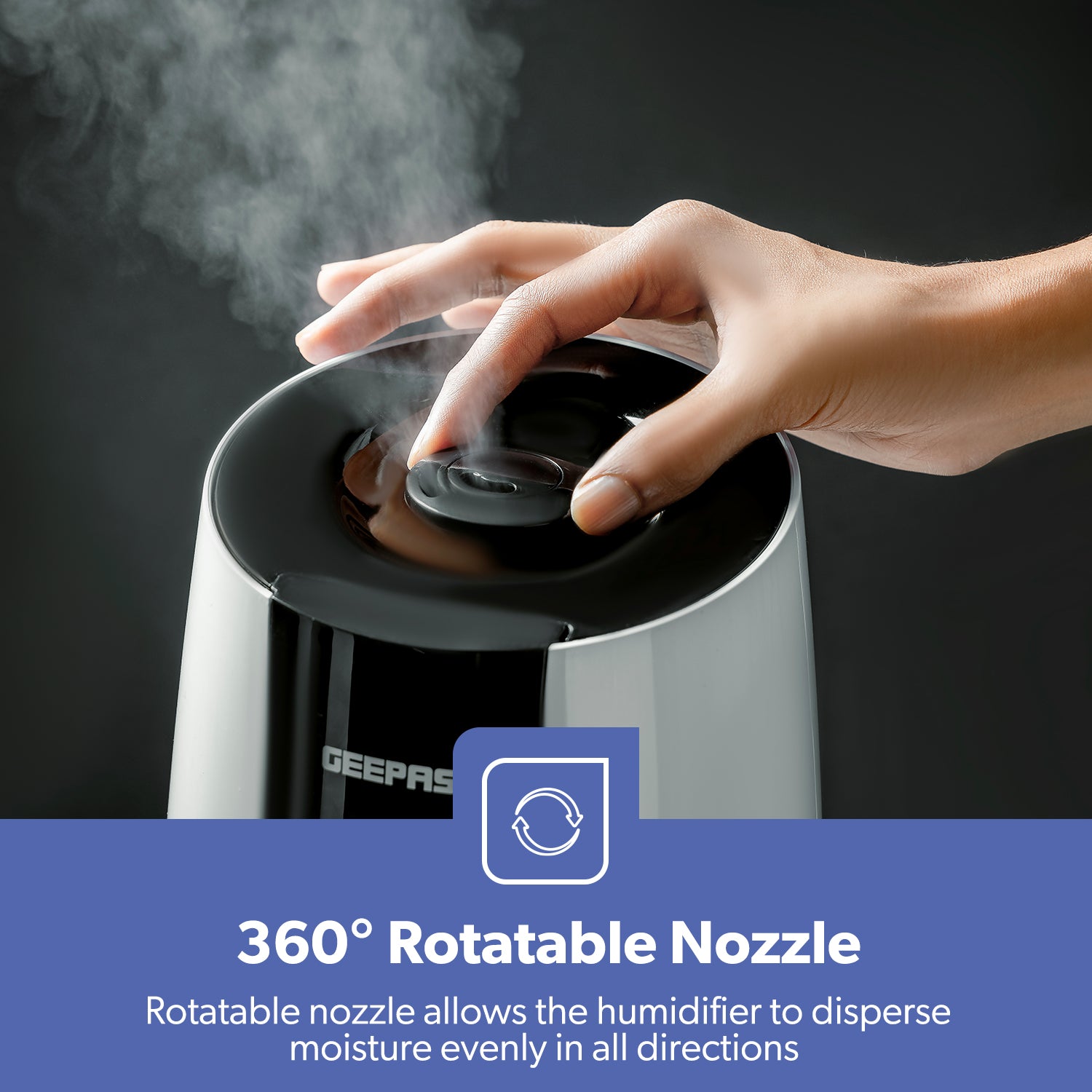 2.6L Ultrasonic 2-Speed Cool Mist Humidifier