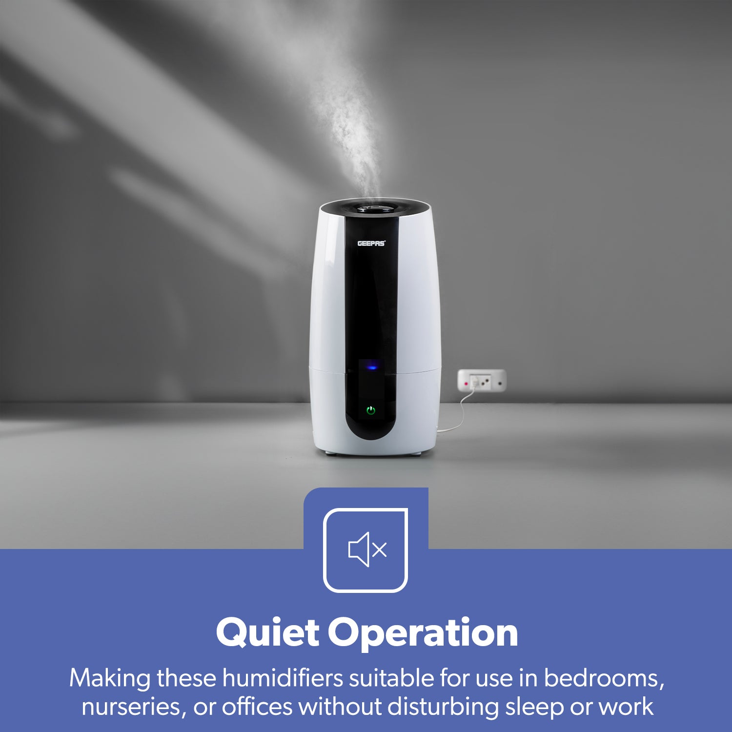 2.6L Ultrasonic 2-Speed Cool Mist Humidifier