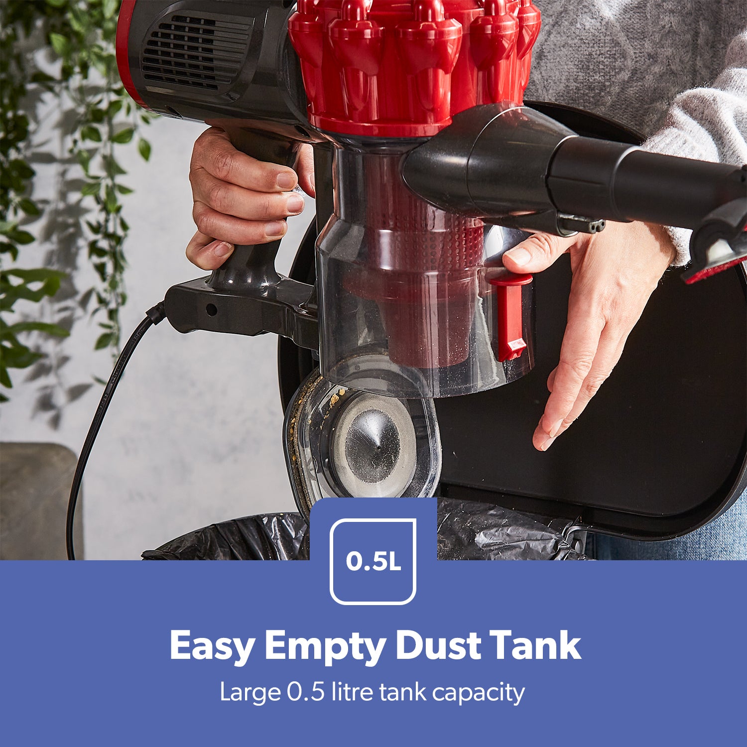 2-in-1 Vacuum Cleaner 600W Stick & Handheld Bagless Lightweight