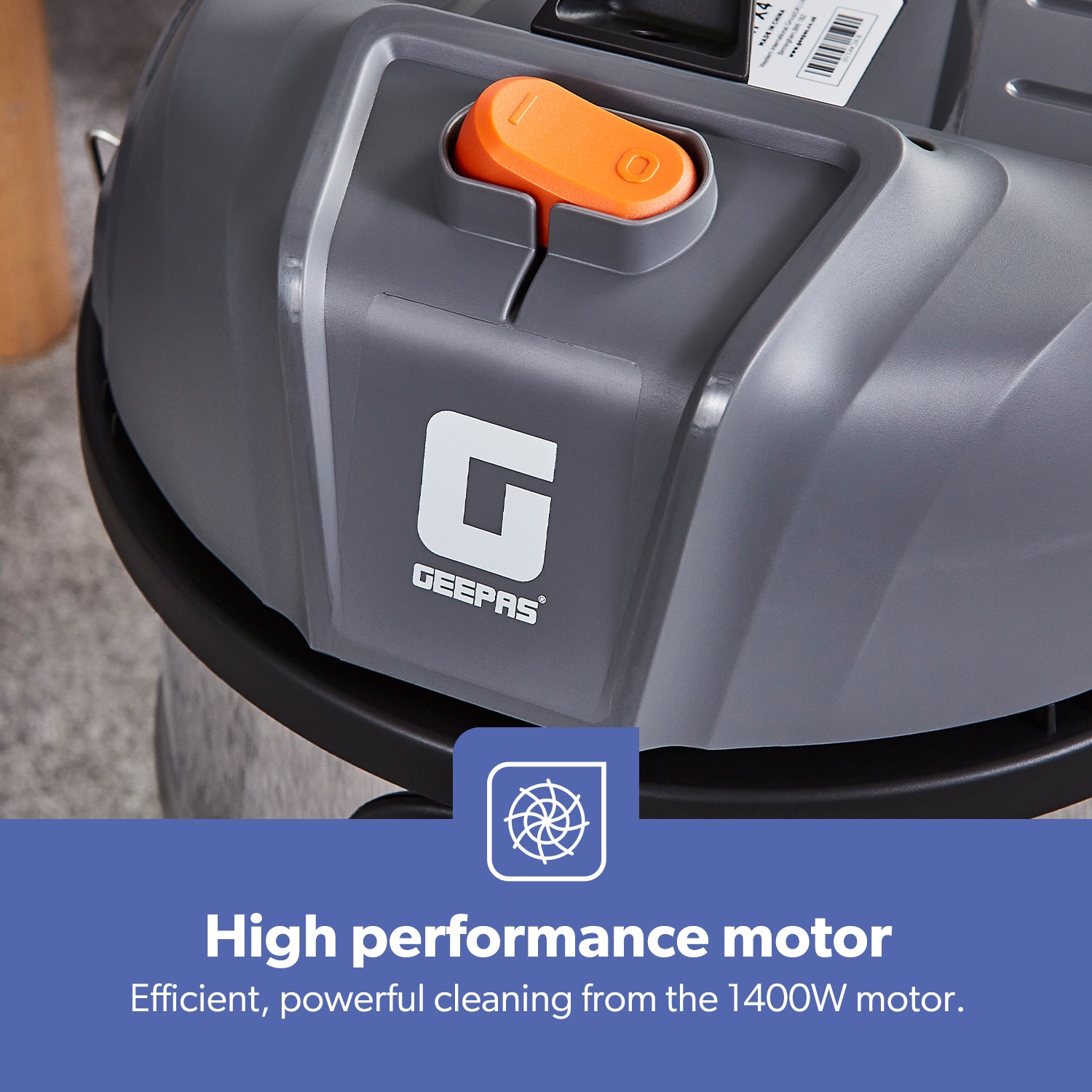 1400W Wet & Dry Bagless Drum Vacuum Cleaner 20L