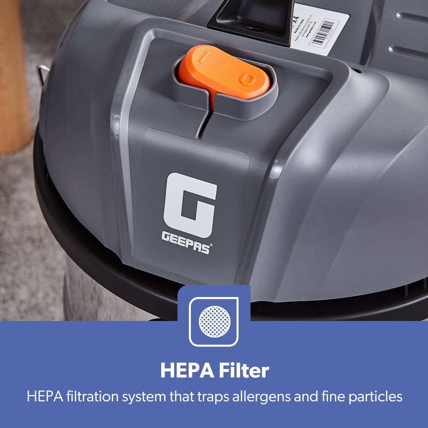 1400W Wet & Dry Bagless Drum Vacuum Cleaner 30L