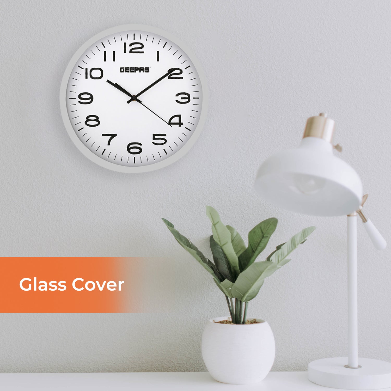3D Simple Black and White Wall Clock