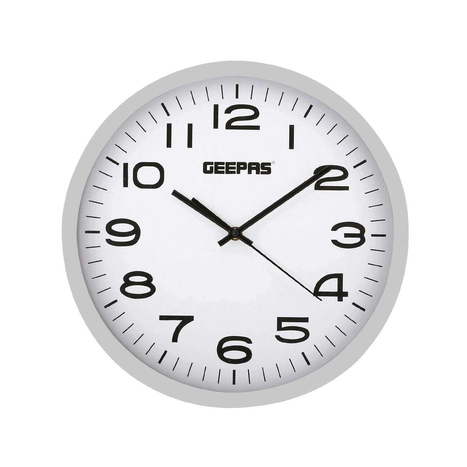3D Simple Black and White Wall Clock