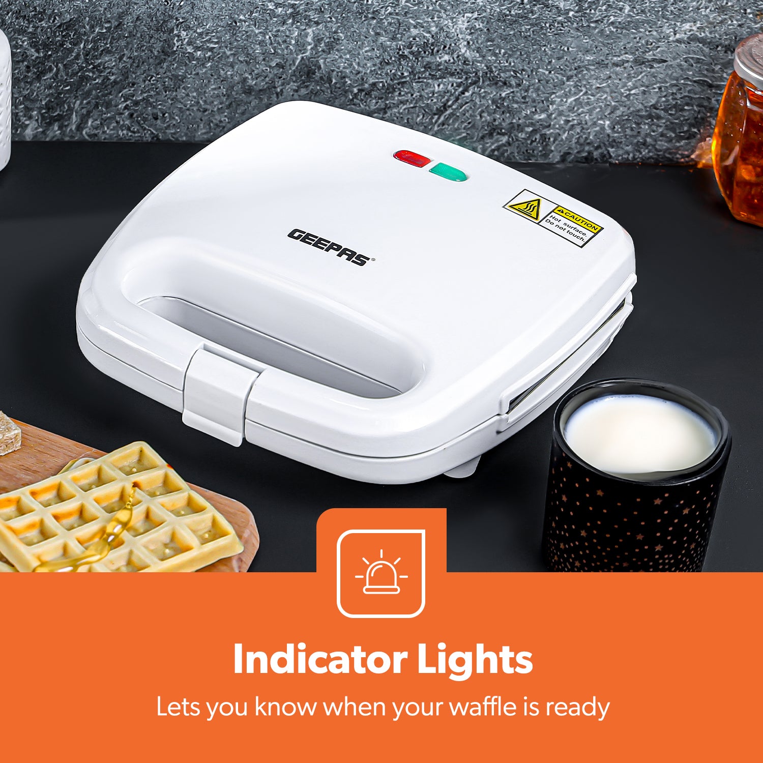 Two-Slice Non-Stick Belgian Waffle Maker