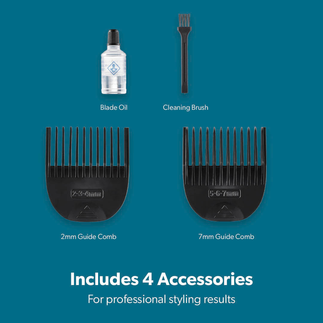 Pro Shield Rechargeable Hair and Beard Trimmer With Light