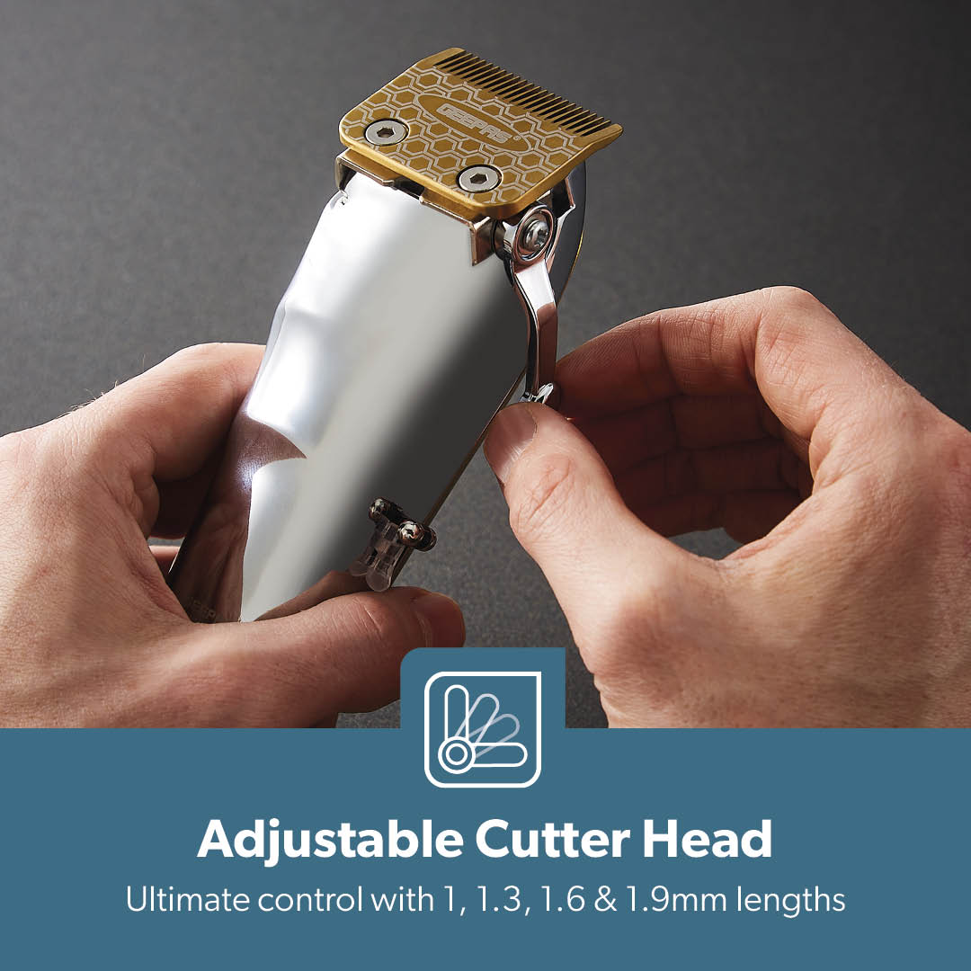 Professional Golden Hair Clipper and Precision Trimmer