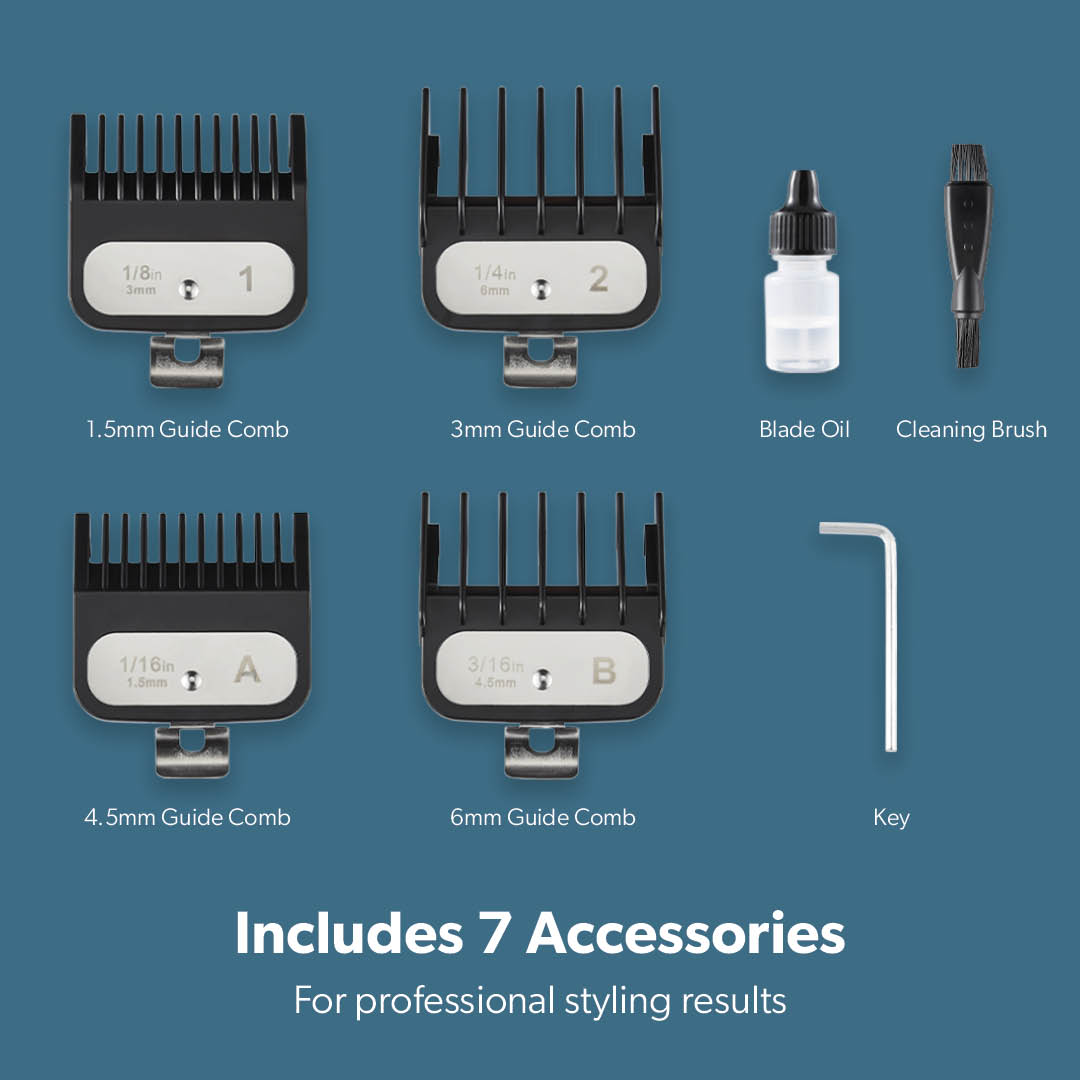 Professional Golden Hair Clipper and Precision Trimmer