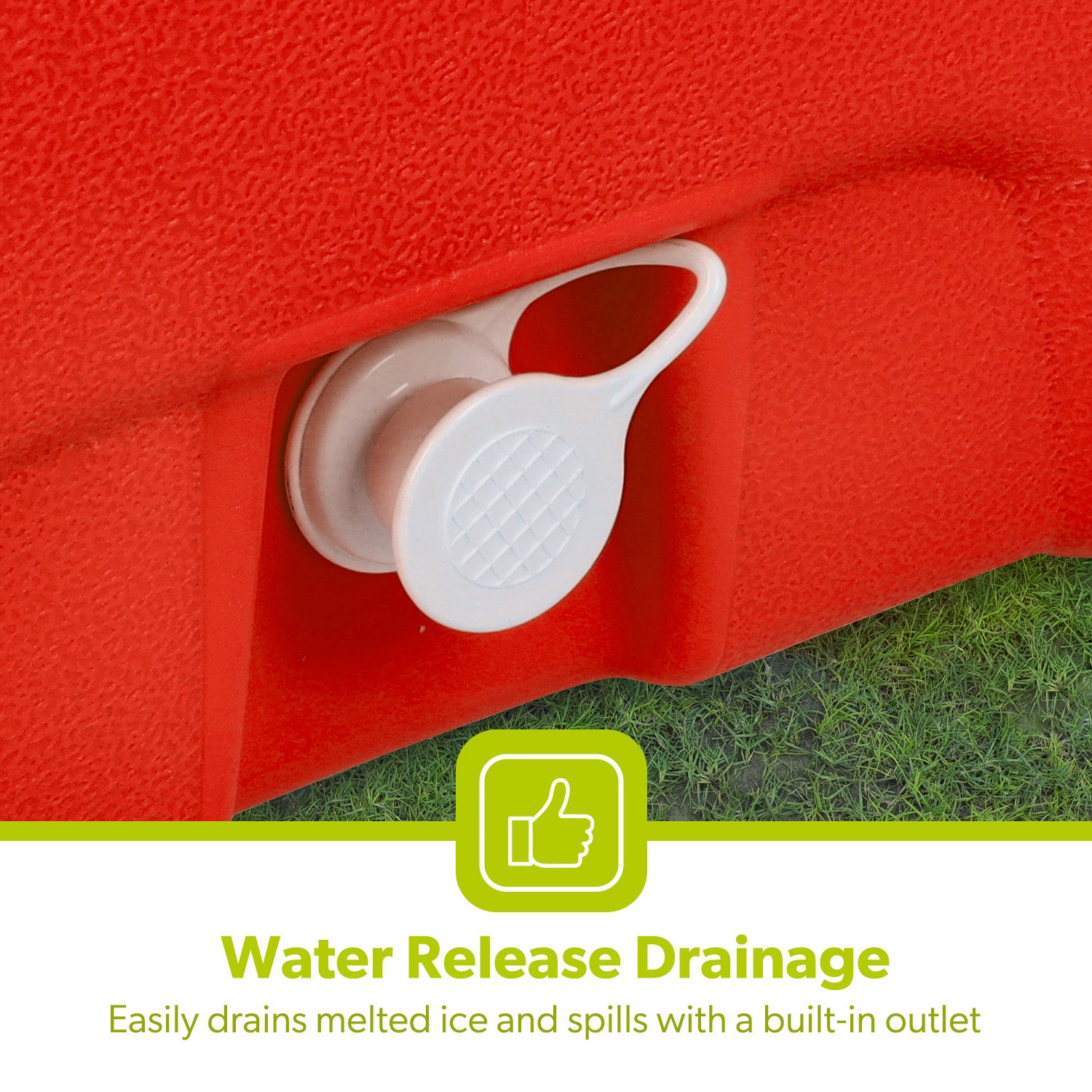 50L Red Double Insulated Ice Cooler Chest