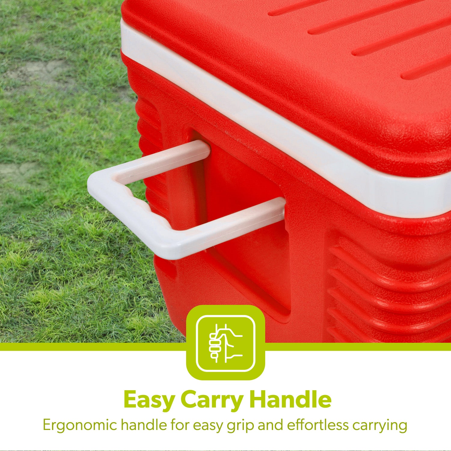 50L Red Double Insulated Ice Cooler Chest