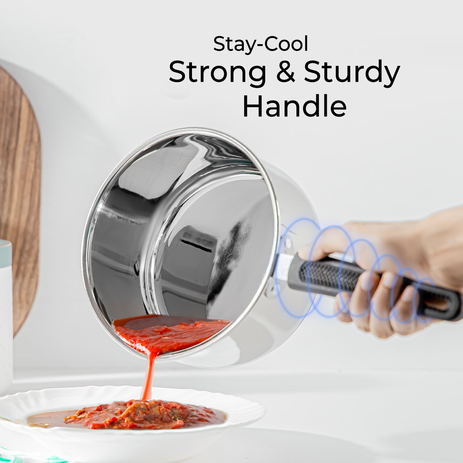 14cm Heavy-Gauge Tri-Ply Stainless Steel Saucepan