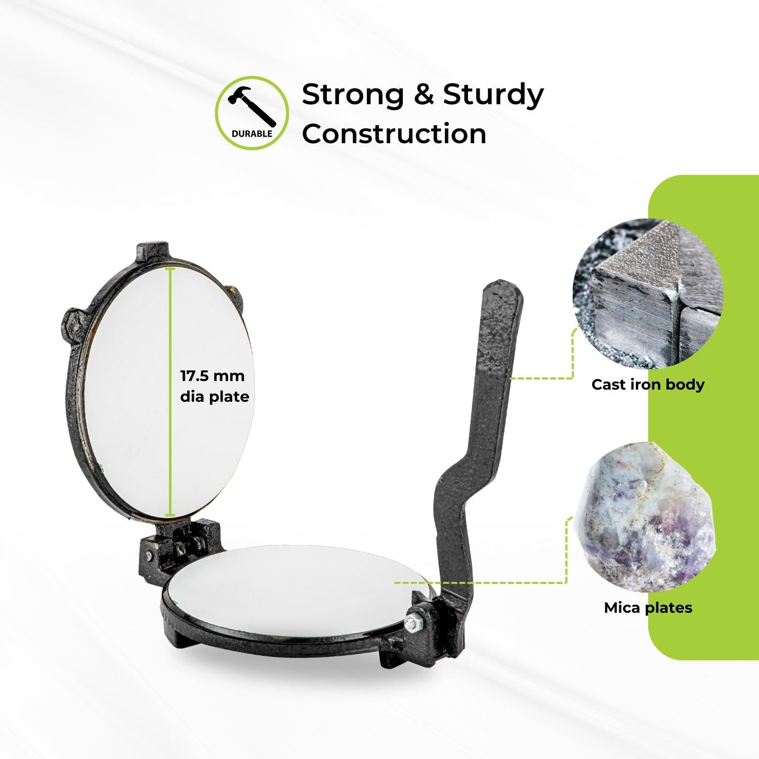 17.5cm Non-Stick Cast Iron Chapati Maker and Roti Press