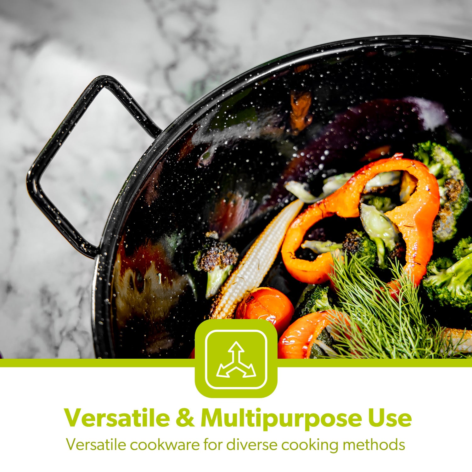 Non-Stick Authentic Wok Stir Fry Pans (20cm-34cm)