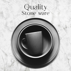 16 Piece 'Nordic Grey' Stoneware Dinnerware Set