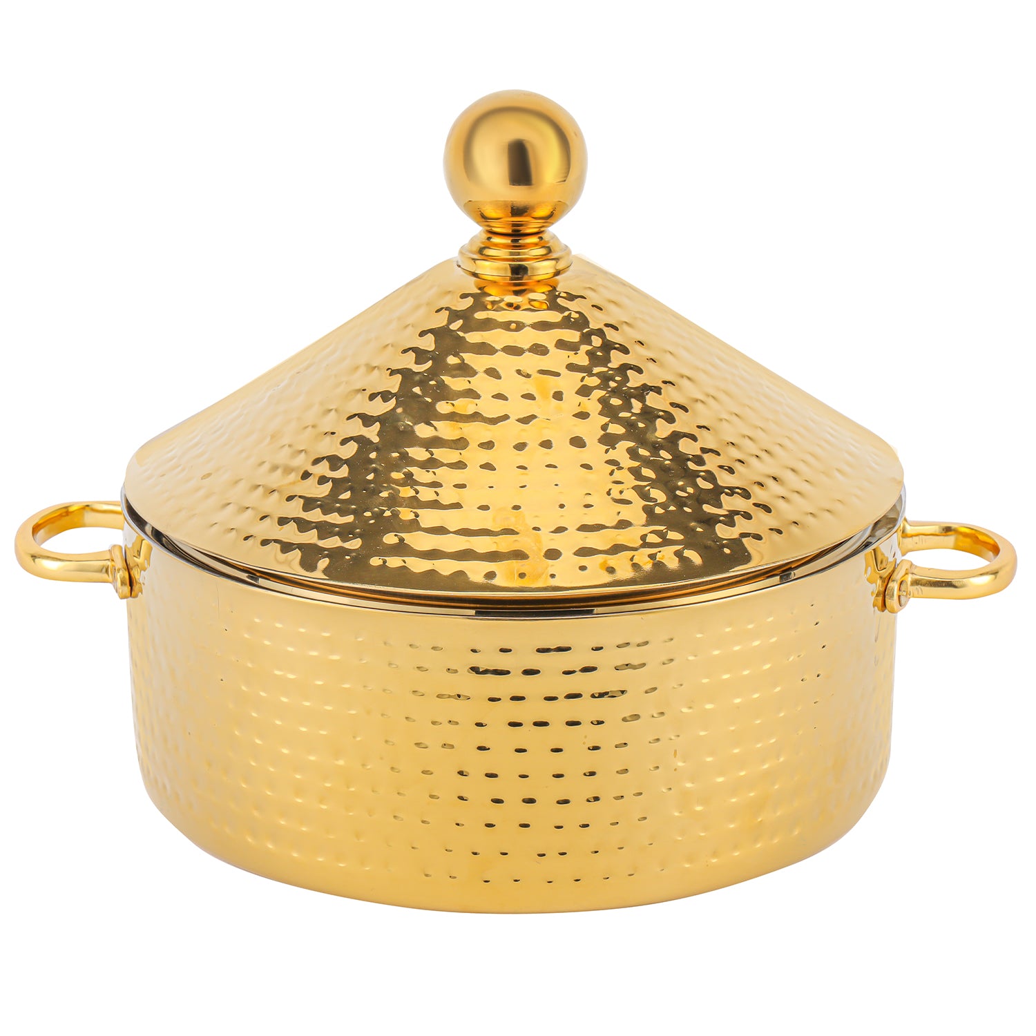 3L Stainless Steel Gold Monarch Cornetto Serving Dish