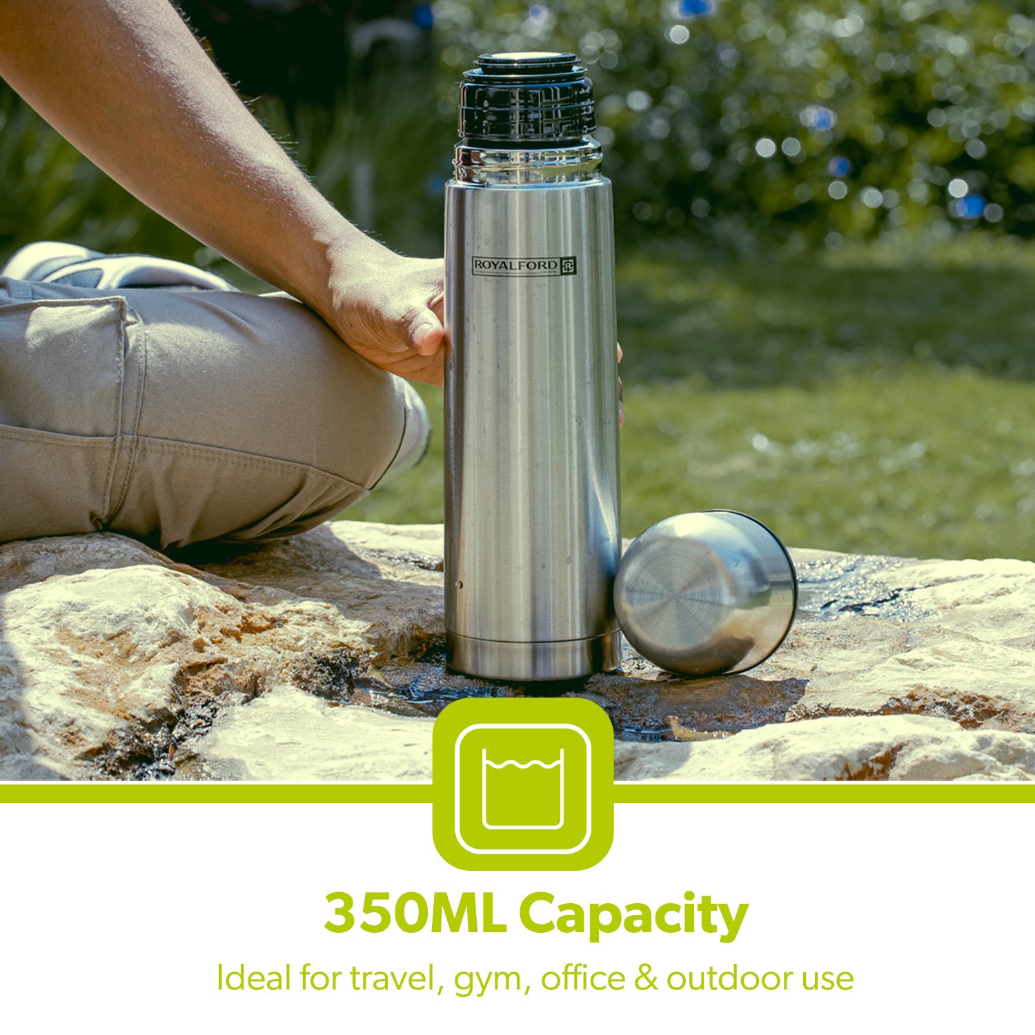 350ml Insulated Stainless Steel Flask Bottle