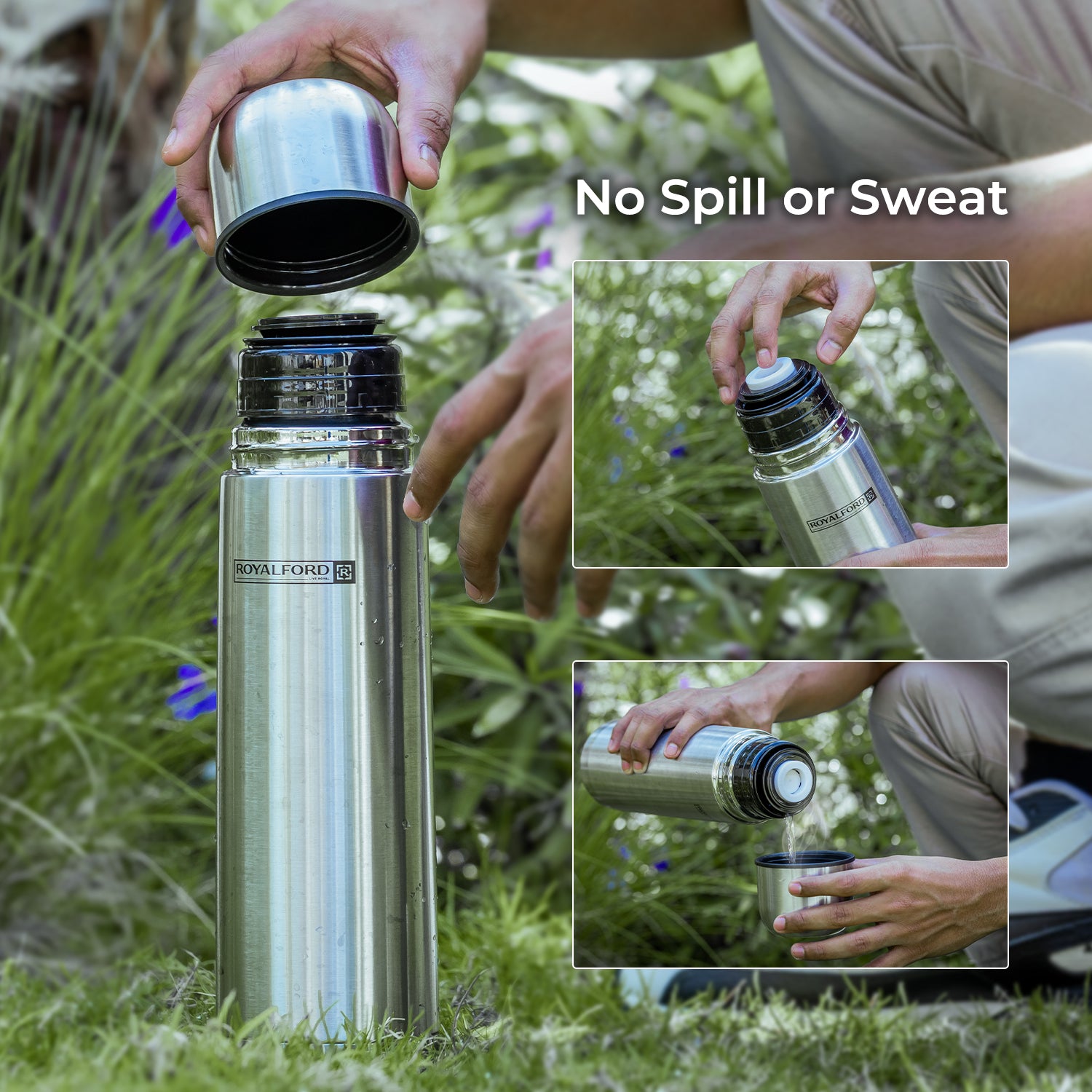 750ml Double Walled Stainless Steel Flask Bottle