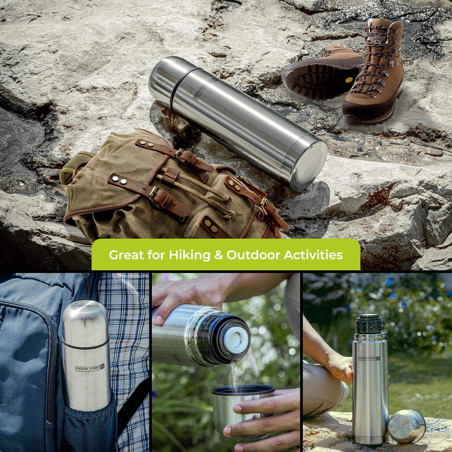 750ml Double Walled Stainless Steel Flask Bottle