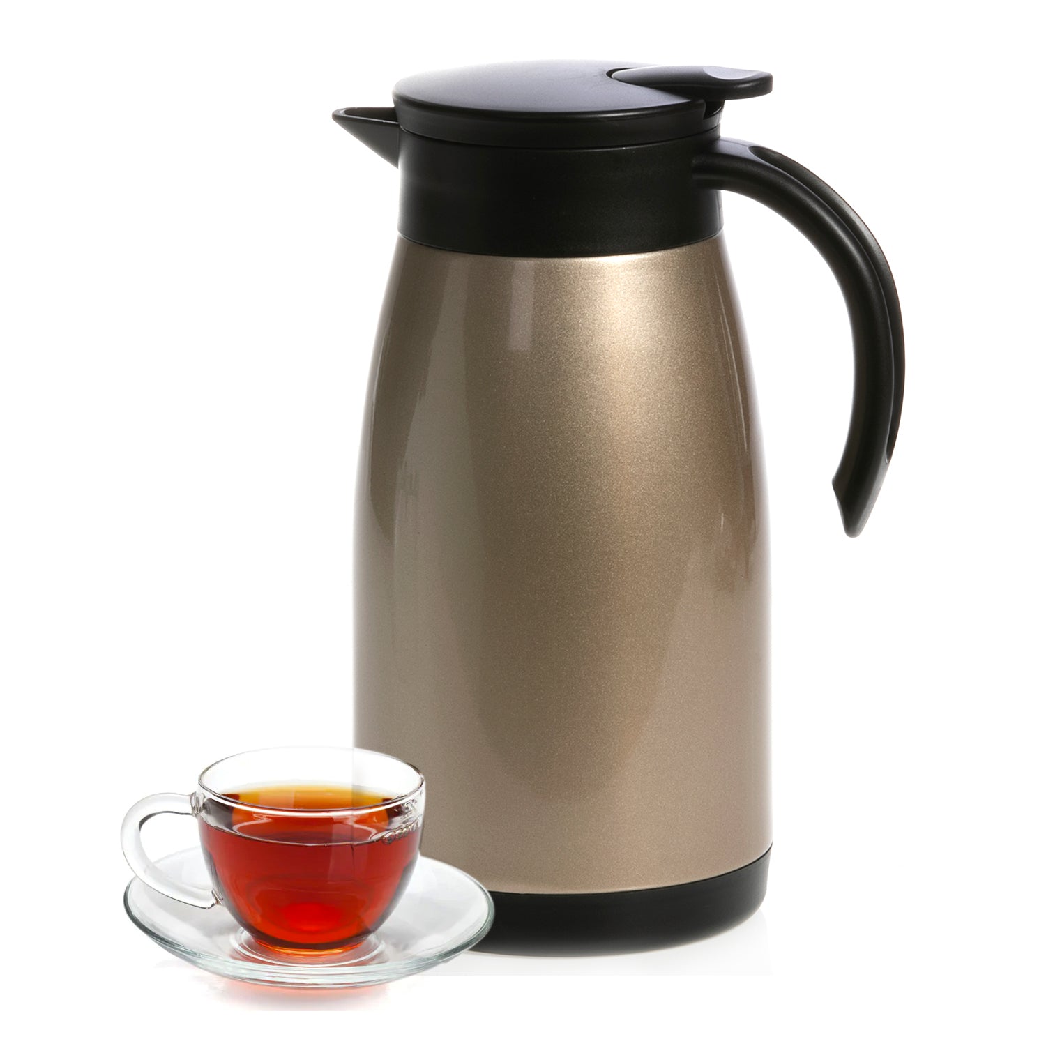 1L Stainless Steel Travel Tea and Coffee Thermos Pot