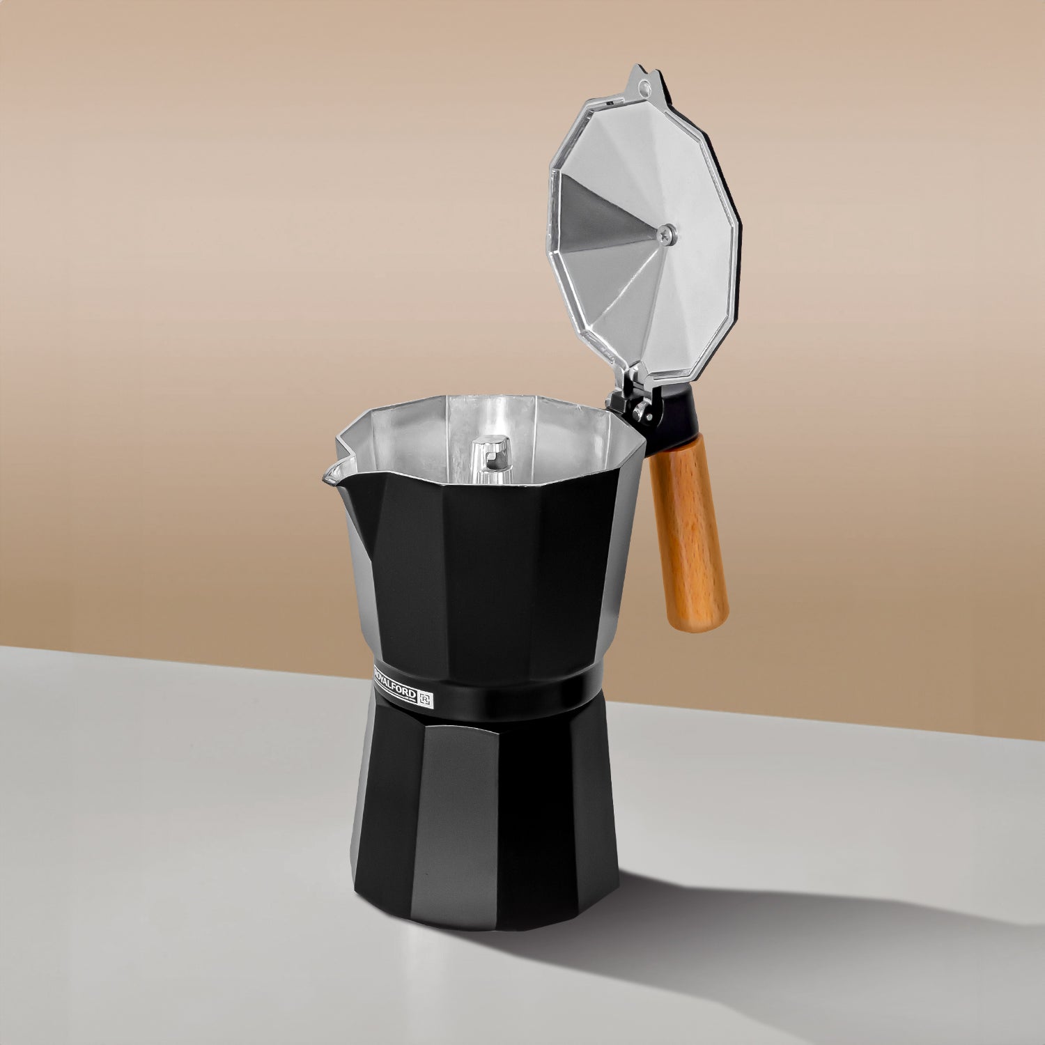 Stovetop Italian Moka Espresso Percolator - 9 Cup Coffee Maker