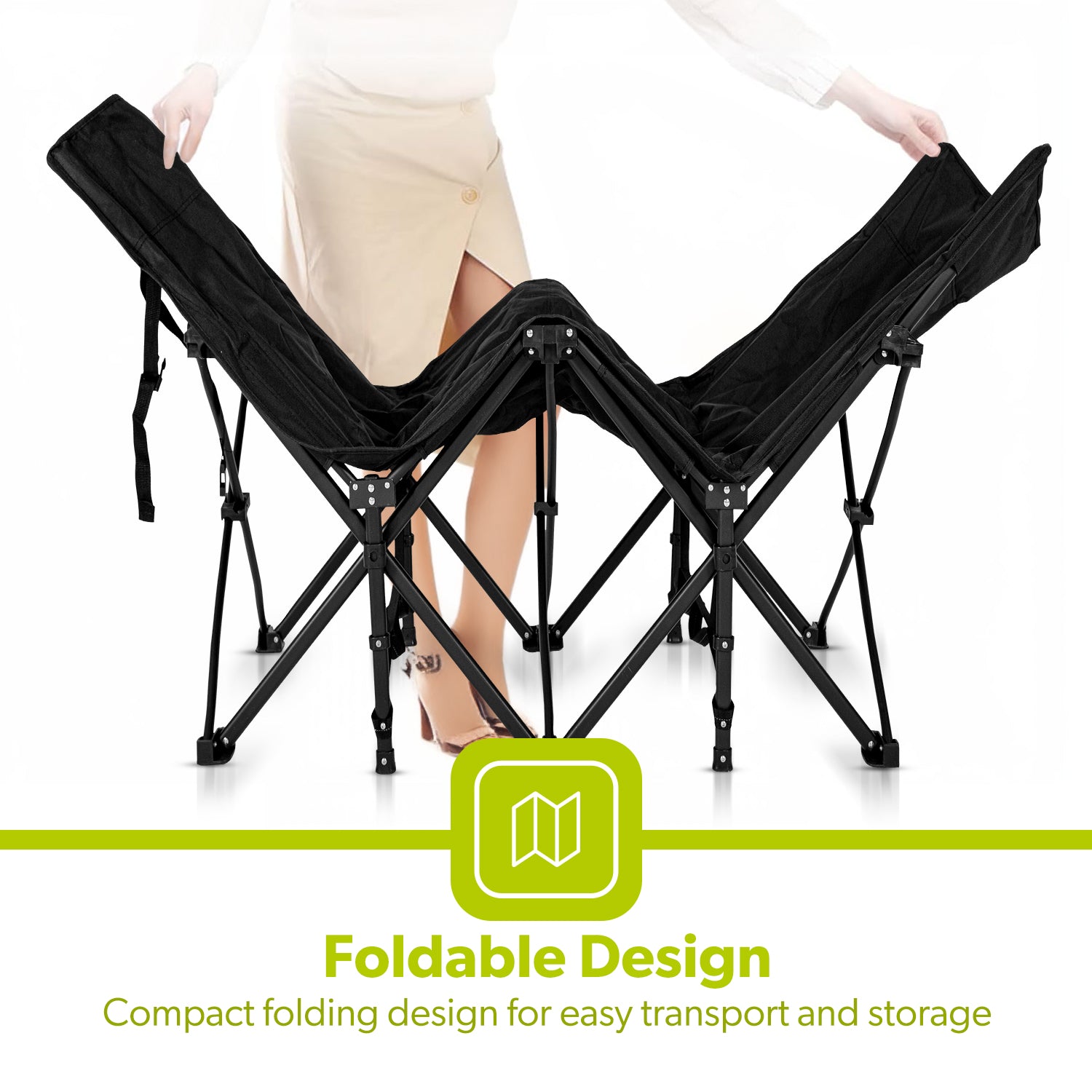 Single Mesh Folding Outdoor and Camping Bed