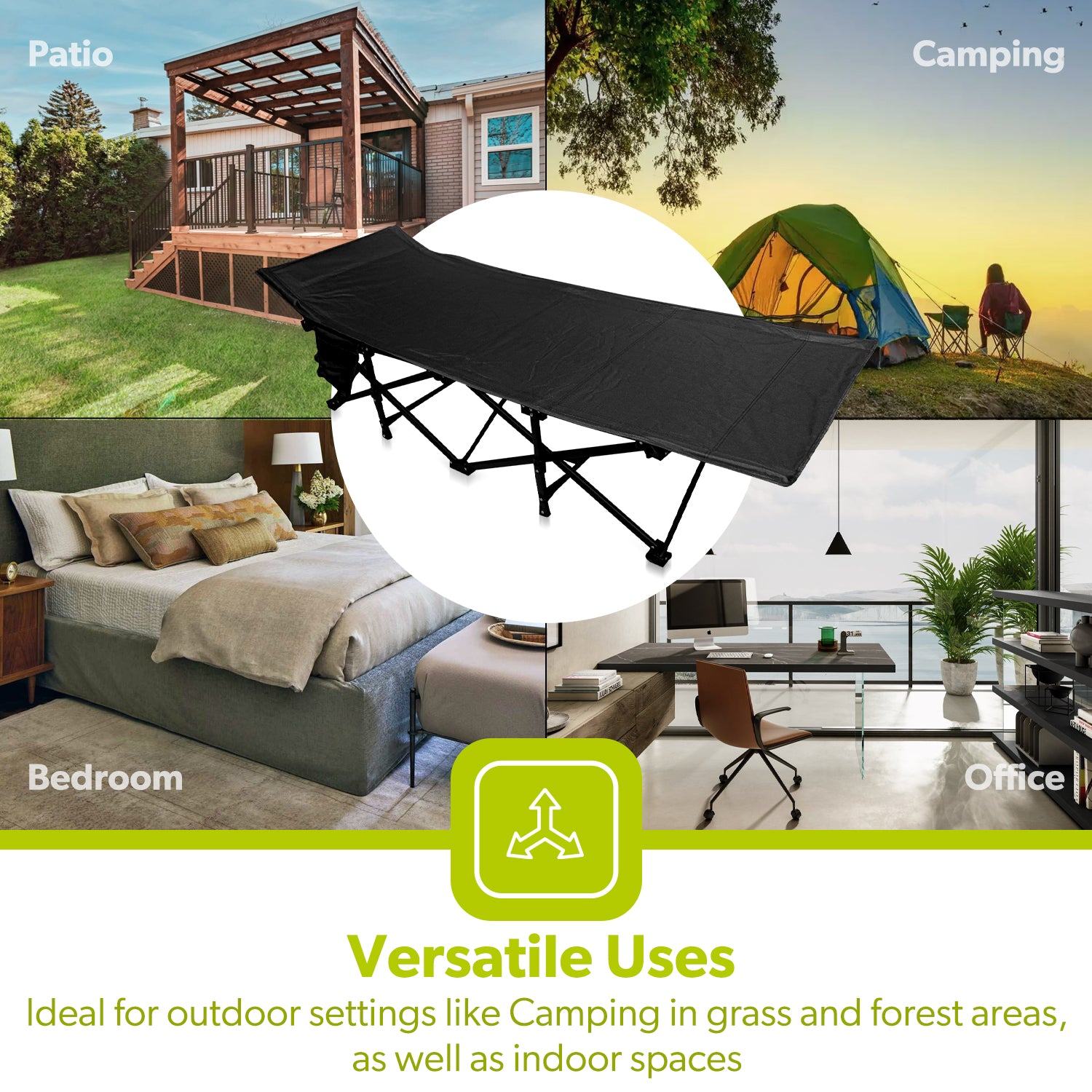 Single Mesh Folding Outdoor and Camping Bed