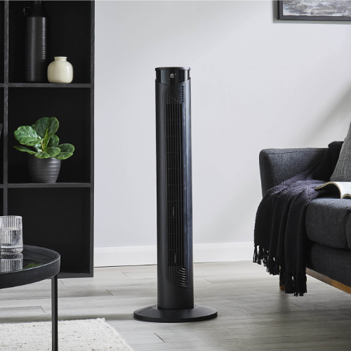 37" Smart Tower Fan With Remote Control - Natural Breeze Mode