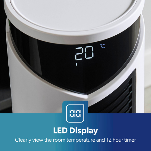 37-Inch Digital Oscillating Tower Fan With Remote Control