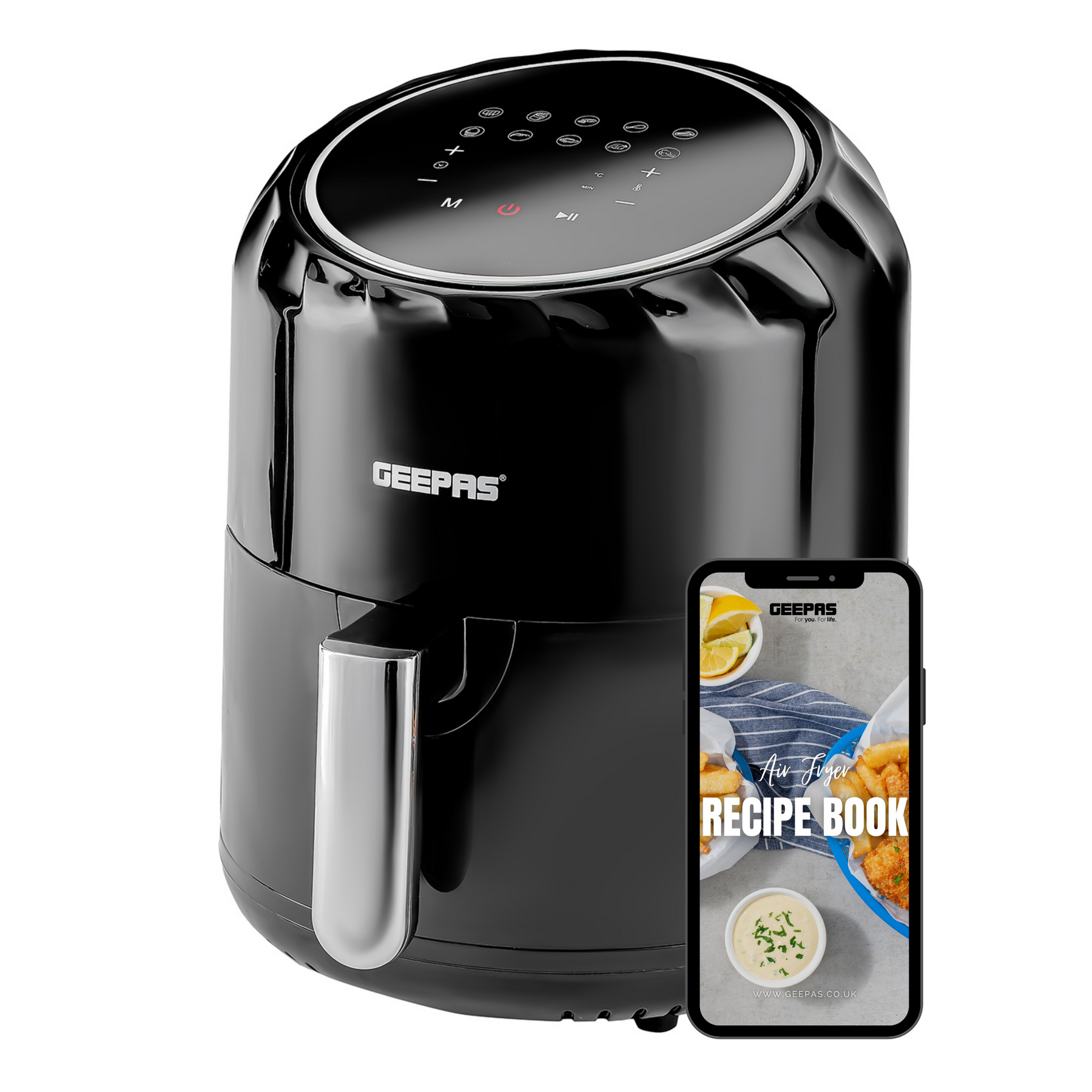 10-In-1 Rapid 3.5L 'Vortex' Air Fryer + Free Recipe E-Book