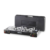 2-In-1 Portable Camping Gas Stove, Double Burner With Carry Case
