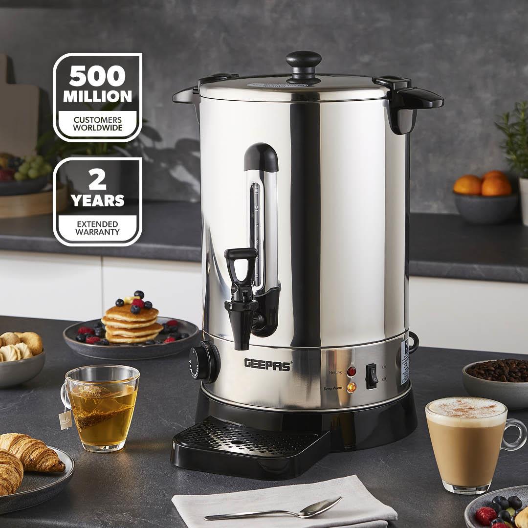 15L Stainless Steel Catering Urn - Commercial Hot Water Boiler