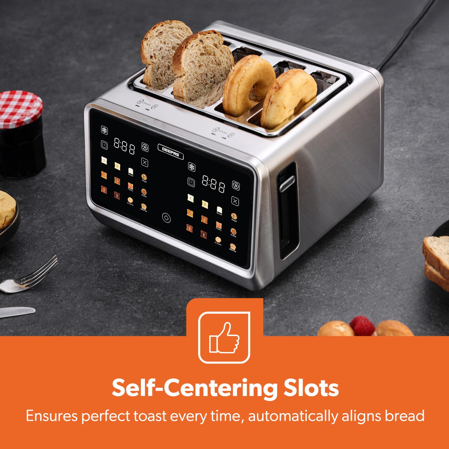 4-Silce Digital Toaster With Touchscreen Controls & Extra Wide Slots