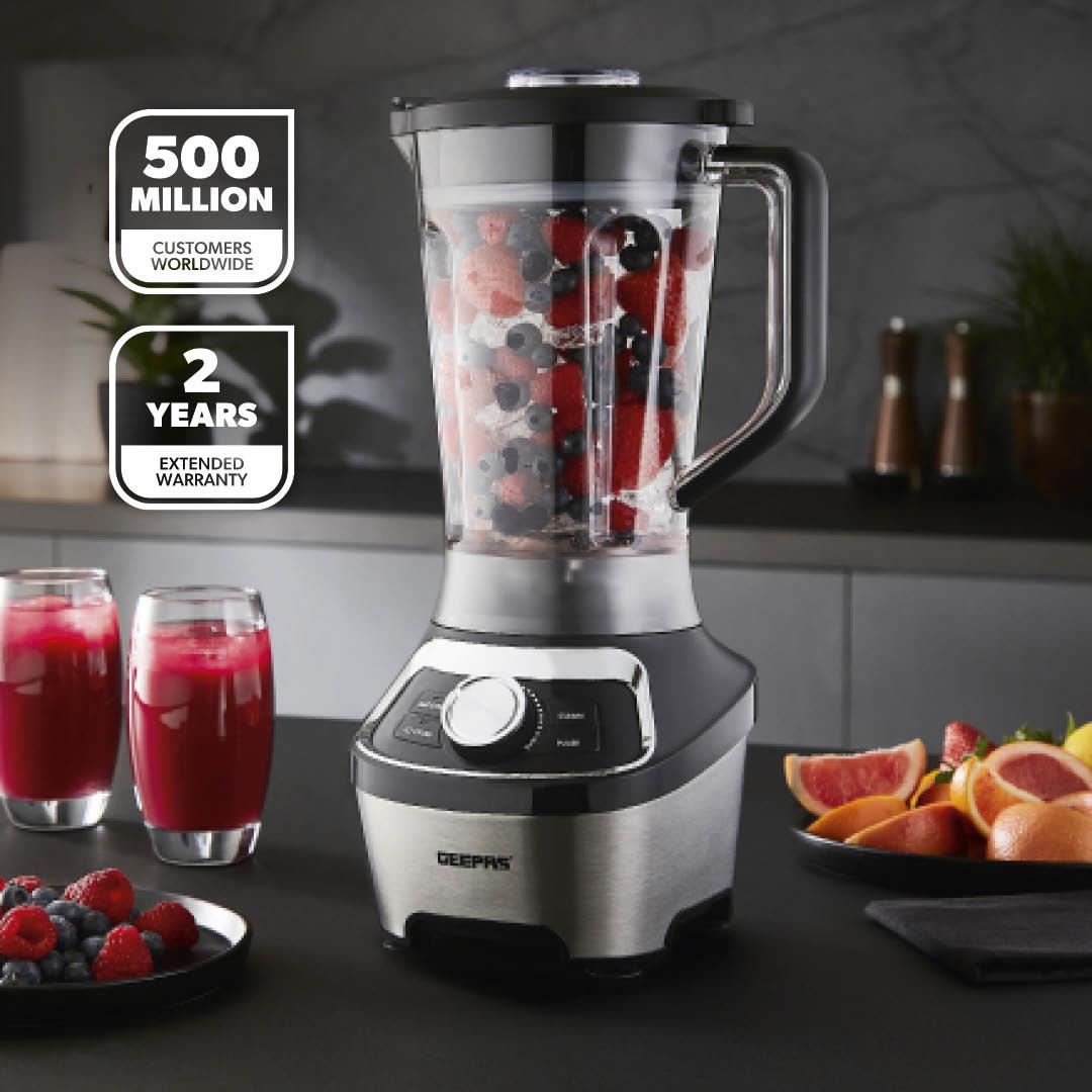 1.8L Quad-Blade 1200W Stand Blender With Variable Speed & Pulse