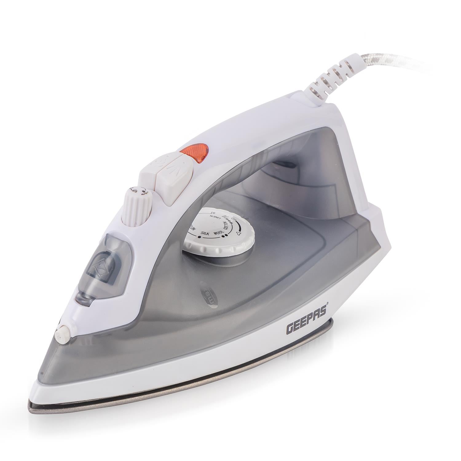 1600W Non-Stick Soleplate Dry/Steam Iron (Grey & Blue)