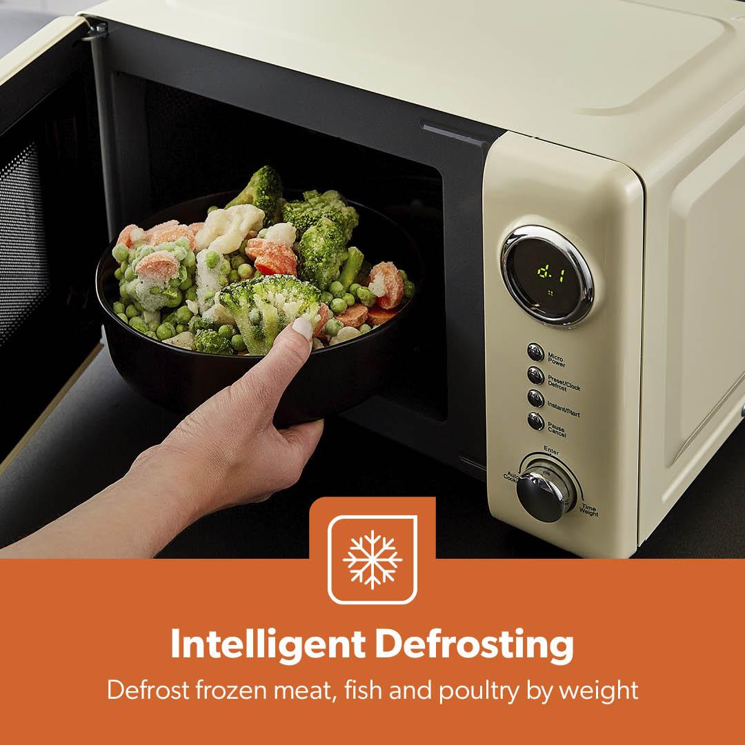 Cream 20L Lyth Digital Microwave Oven 700W