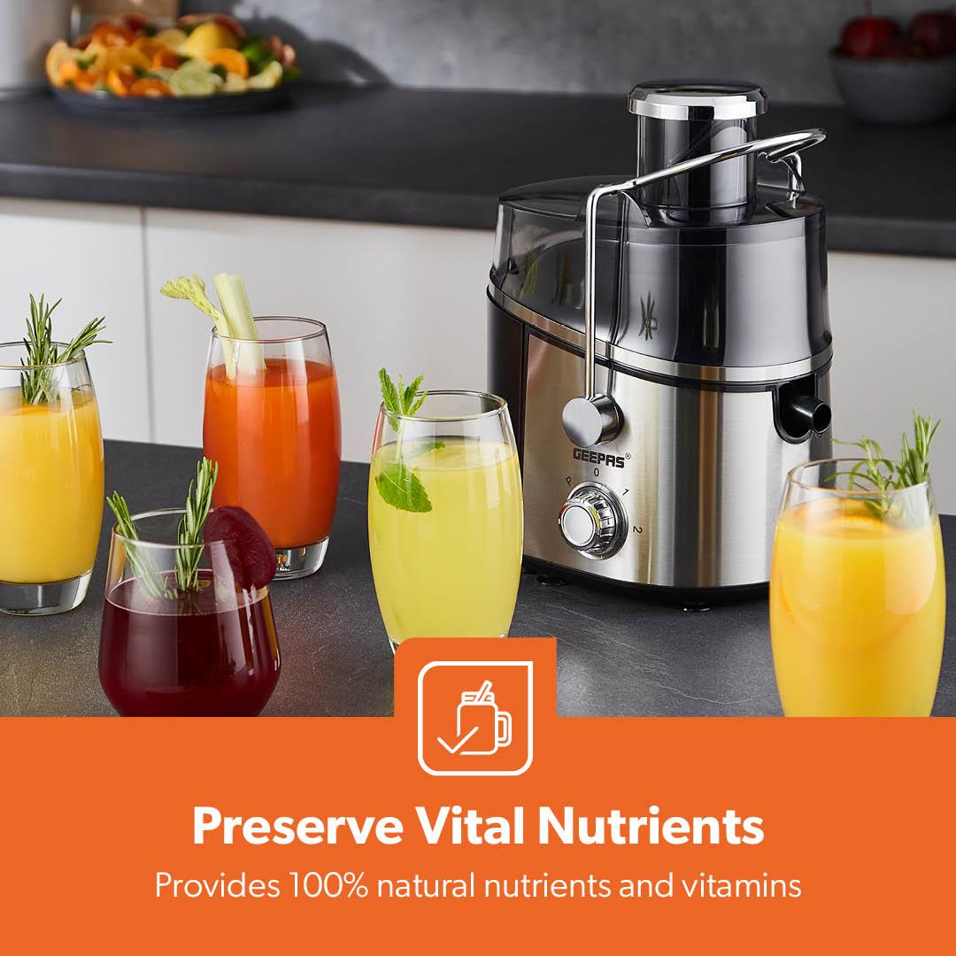 600W Electric Juicer Machine Centrifugal Fruit & Vegetable Juice Extractor