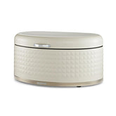 9L Argyle Cream Carbon Steel Bread Bin Kitchen Storage