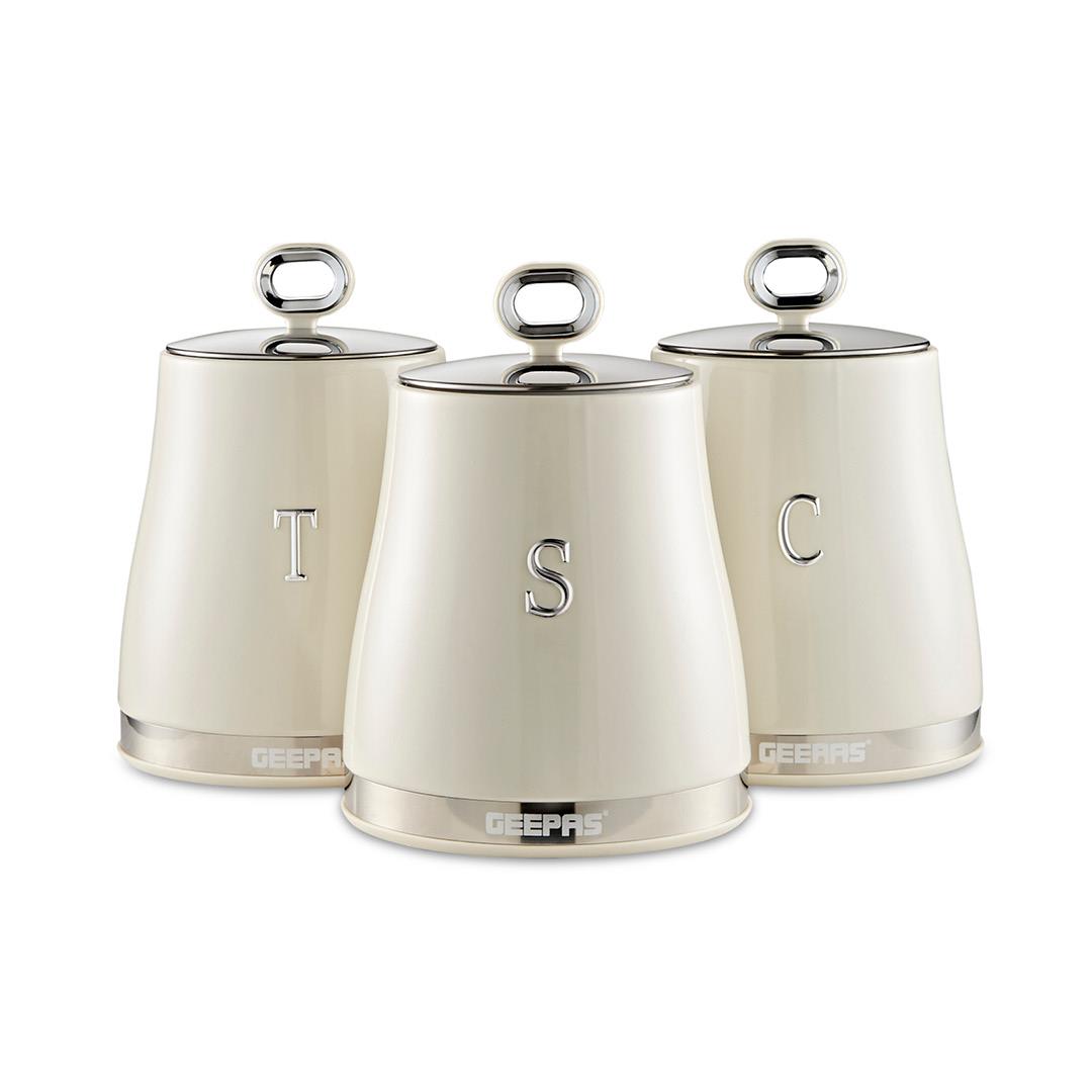 Retrovive Canisters Set Kitchen Storage Set, Tea Coffee Sugar Set of 3