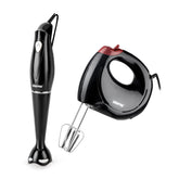 Hand Mixer & Hand Blender Whisk Handheld Black Bundle