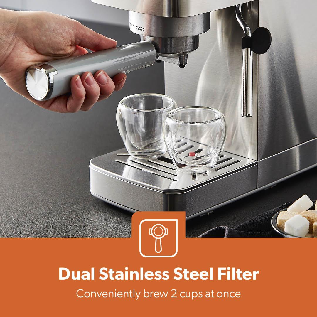 1450W Cappuccino Coffee Machine & 200W Coffee Grinder Set