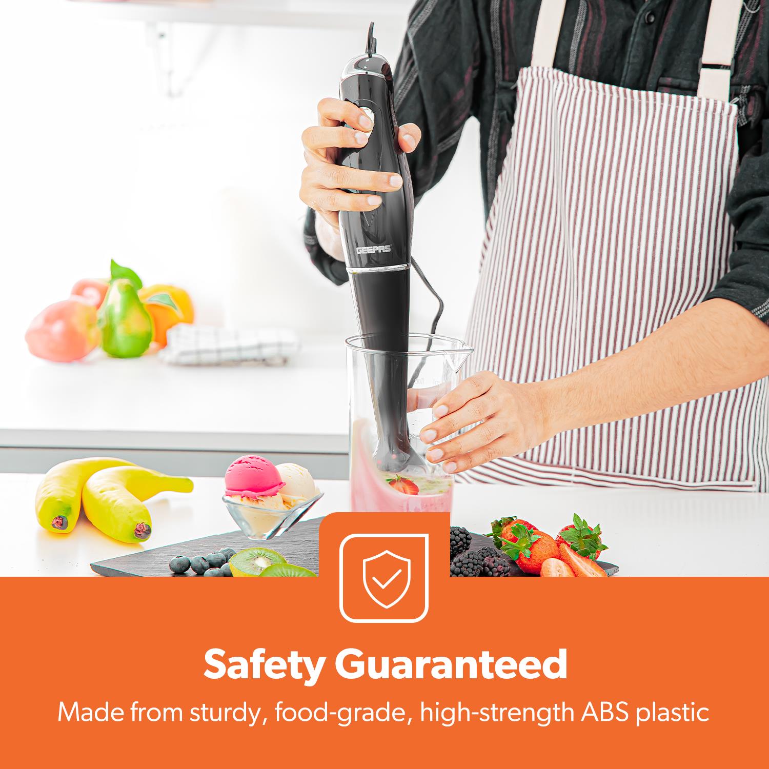 Hand Mixer & Hand Blender Whisk Handheld Black Bundle