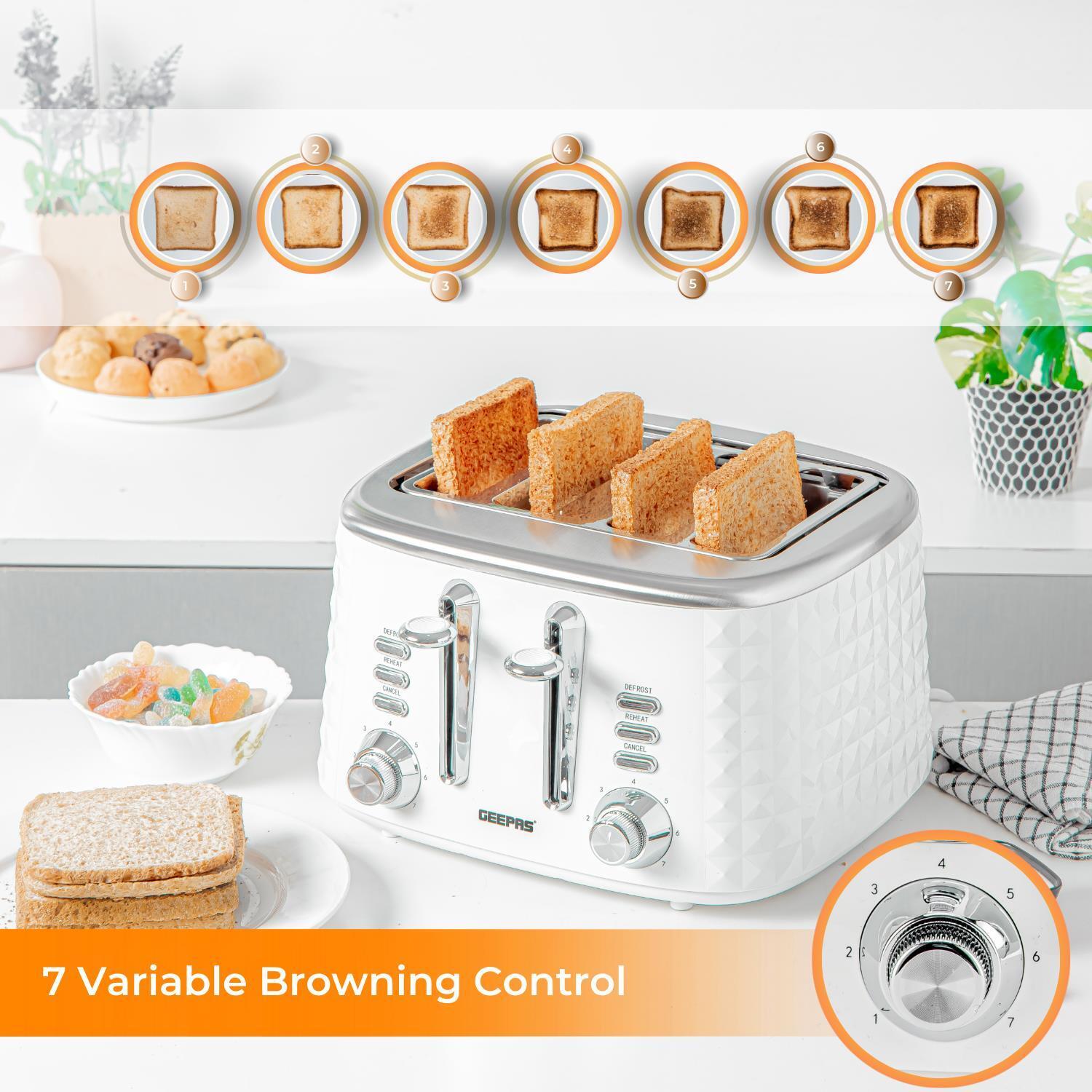 1.5L Electric Kettle, 4 Slice Toaster & 20L Microwave Oven Set